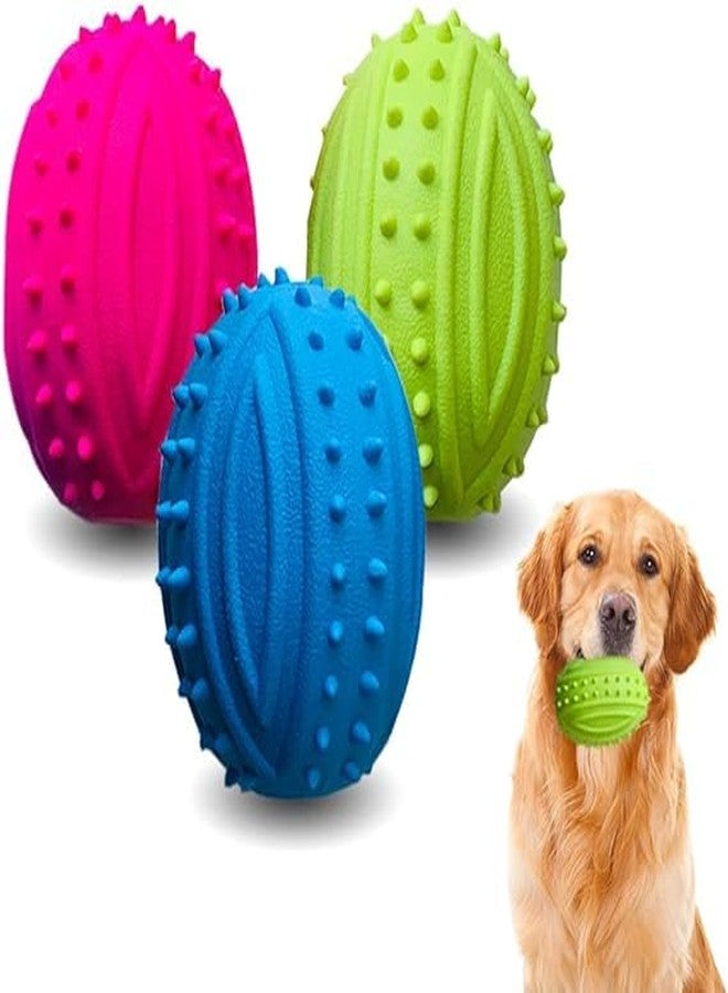 BohoBark Rubber Dog Ball Sound Dog Toys pet Interactive Toys Tough Dog Toys Dog Squeaky Toy Teething Ball for Dogs Dog Teeth Cleaning Toy Dental Dog Ball pet Toy Puppy with The Ball - Image 1